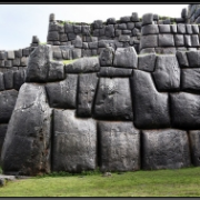 Zdi incké pevnosti Sacsayhuamán, Cuzco, Peru