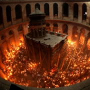 Křesťanský Jeruzalém - chrám Božího hrobu, kouvuklion