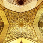 Isfahán, Írán, dekorace interiéru mešity 10