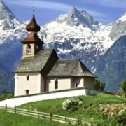 Kostelík v Alpách, Rakousko
