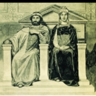 Kníže kyjevský Vladimír a jeho žena Apraxie Korolevična