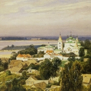 Pečerský klášter, Nižní Novgorod, I. Šiškin, 1870