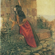 Žena u klášterní zdi