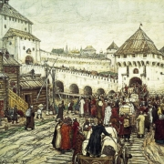 Během obležení. Trojický most a pevnostní bašta Kutafja (1915)
