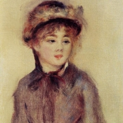 Portrét dívky v klobouku (1881)