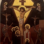 Ukřižování, současná koptská ikona