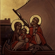 Útěk do Egypta, současná koptská ikona