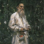 Lev Nikolajevič Tolstoj bosý (1891)