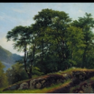 Bukový les ve Švýcarsku (1863)