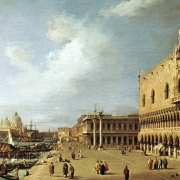 Pohled na dóžecí palác, Benátky