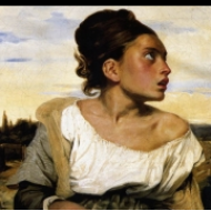 Dívka na hřbitově