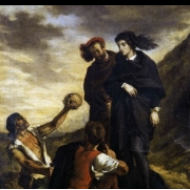 Hamlet a Horatio na hřbitově