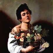 Chlapec s košíkem ovoce
