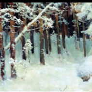 Les v zimě (1880)