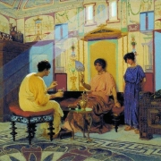Sousedky, scéna ze života římanů (1885)