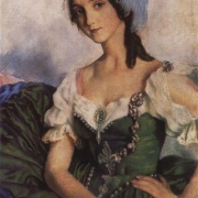 Portrét A. D. Danilovové v divadelním kostýmu (1922)