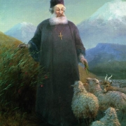 Katolikos Chrimjan Hajrik v okolí Ečmiadzinu (1895)