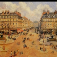 Avenue de lOpera, ranní slunce (1898)