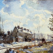 Cesta do Louveciennes, sníh (1872)