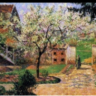 Kvetoucí švestka, Eragny (1894)