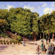 Městský park v Pontoise