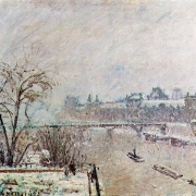 Pohled na Seinu z Pont-Neuf, zima (1902)