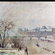 Pohled na Seinu z Pont-Neuf, zima (1902)