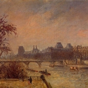 Seina a Louvre, Paříž (1903)