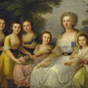 Anna Stěpanovna Protasovova s dětmi