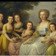 Anna Stěpanovna Protasovova s dětmi