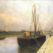 Průplav s lodí (1918)