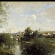 Seina se starým mostem v Limay