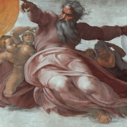 Stvoření slunce a měsíce (detail)