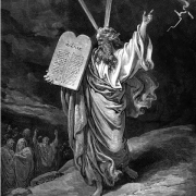 Mojžíš přináší desky zákona