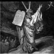 Mojžíš přináší desky zákona