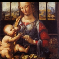 Madona s karafiátem