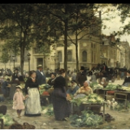 Zelinářský trh v Paříži