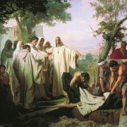 Svatý Řehoř proklíná mrtvého mnicha za porušení slibu (1869)