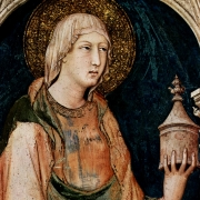Svatá Máří Magdaléna, freska z dolní basiliky v Assisi