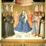 Madona s dítětem a světci, oltář Bosco ai Frati