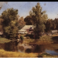 Horní rybník v Abramcevu (1882)