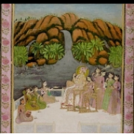 Maharádža Sardar Singh s dívkami