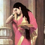 Zármutek Draupadí,  z ilustrací k eposu Mahabhárata