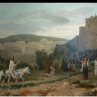 Kristus vstupuje do Jeruzaléma