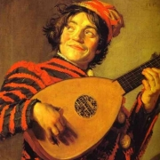 Šašek s loutnou