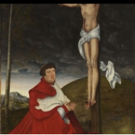 Kardinál Albrecht Brandeburský před křížem (Mnichov, 1520)