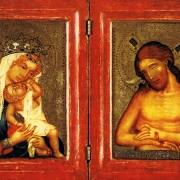 Diptych s obrazem Madony s dítětem a Bolestného Krista (před rokem 1360)