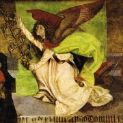 Predela s obrazem Zvěstování (1505), výřez