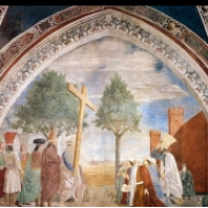 Freska z cyklu legendy O pravém kříži