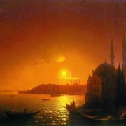 Pohled na Konstantinopol za měsíčního svitu (1846)